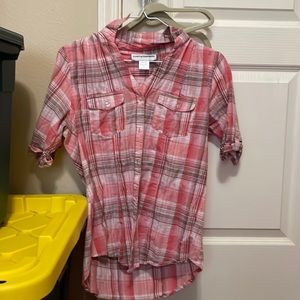 Cathy Daniels Pink Button Up